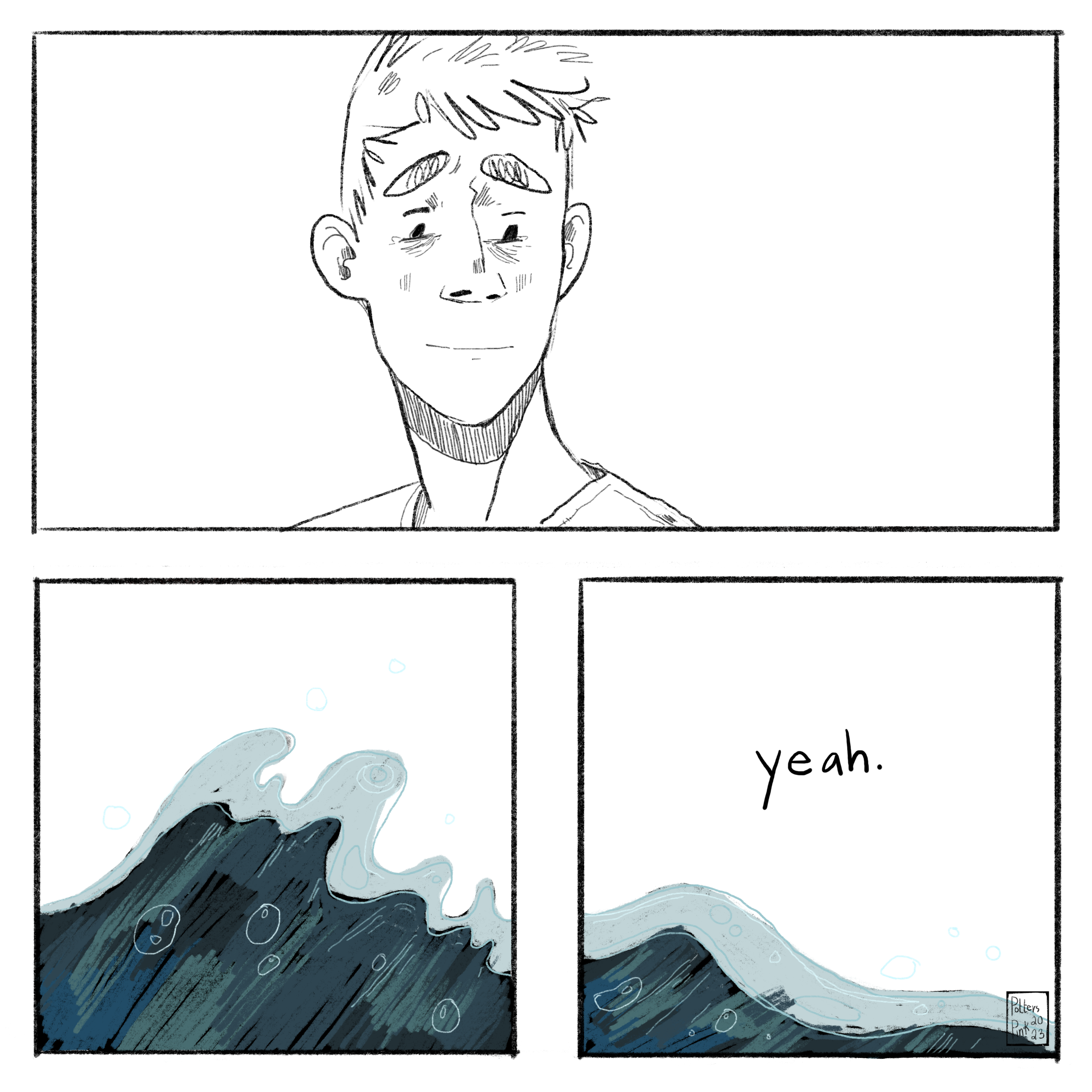 Steve smiles, a little teary. The nightmare feels faraway. 