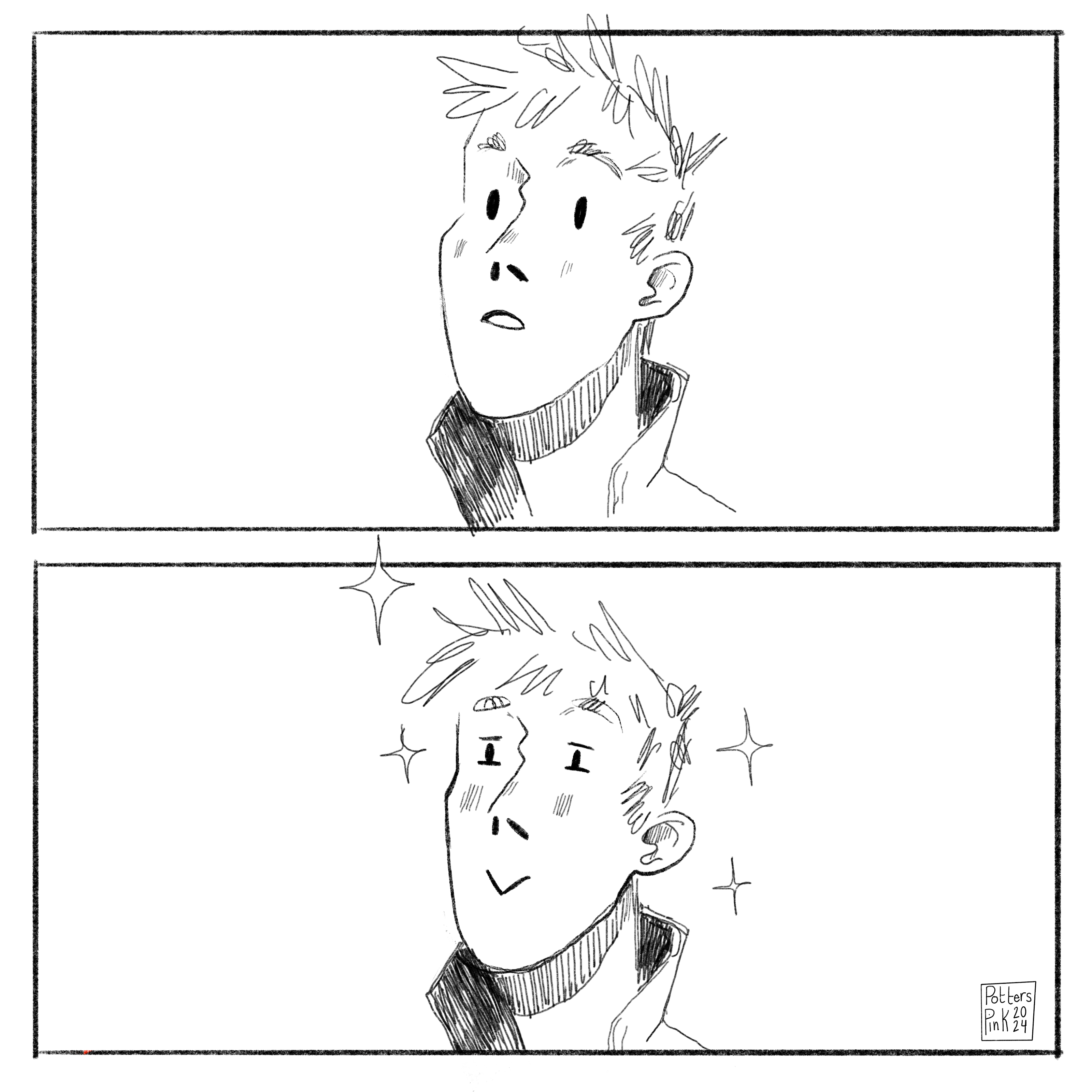 Steve gapes at the store, which he has never seen before, and then suddenly gets a devious look on his face. He has an idea. 